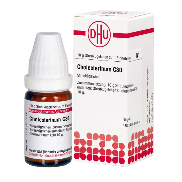 Cholesterinum C30 DHU Globuli, 10 g Globules