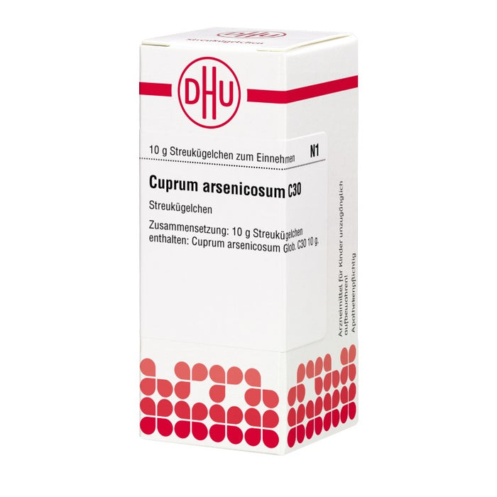 Cuprum arsenicosum C30 DHU Globuli, 10 g Globules