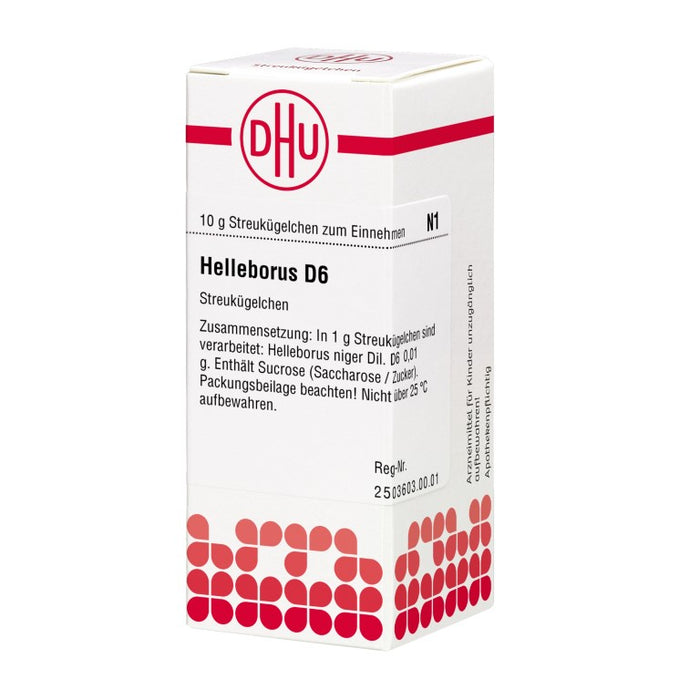 Helleborus D6 DHU Globuli, 10 g Globules