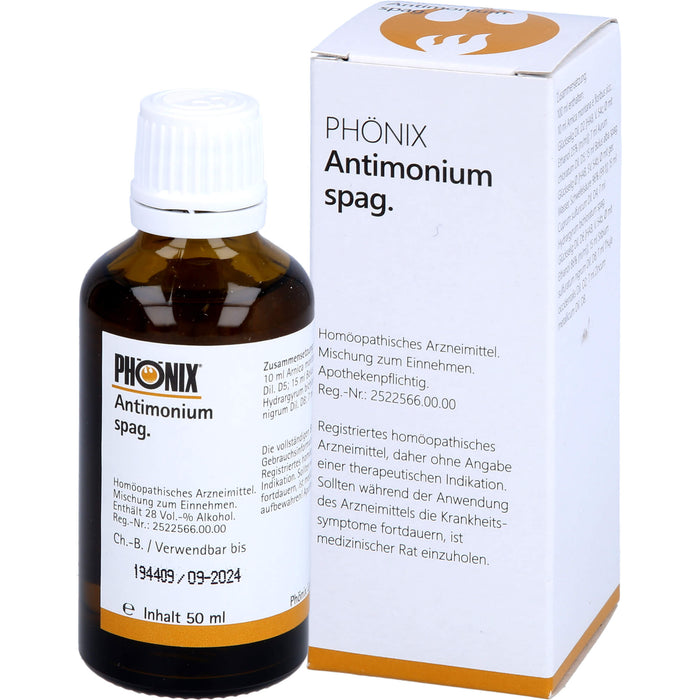 Phönix antimonium spag. Tropfen, 50 ml Solution