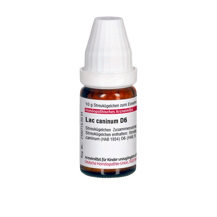 Lac caninum D6 DHU Globuli, 10 g Globules