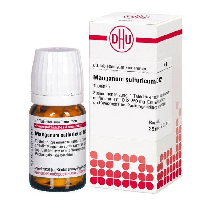 Manganum sulfuricum D12 DHU Tabletten, 80 pc Tablettes