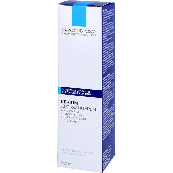 La Roche-Posay Kerium Shampoo-Gel Anti-Schuppen, 200 ml Shampoing