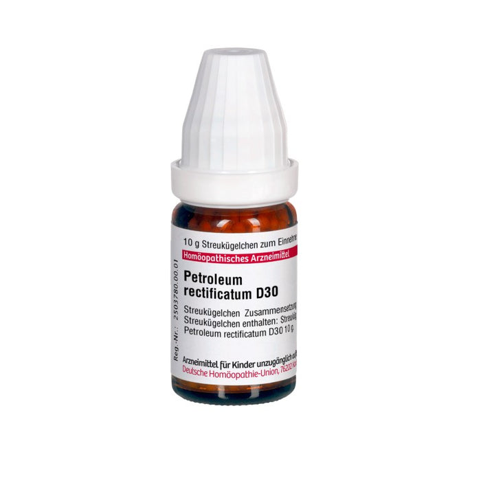 Petroleum rectificatum D30 DHU Globuli, 10 g Globules
