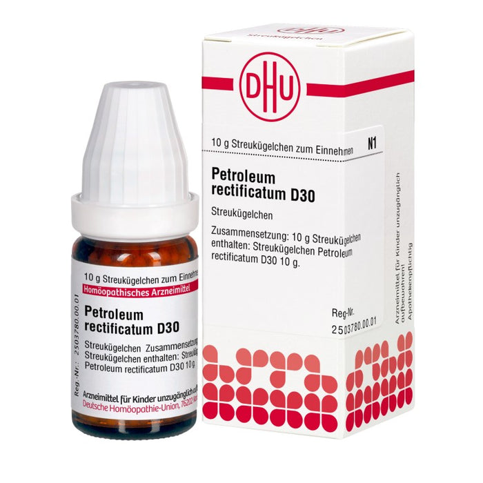 Petroleum rectificatum D30 DHU Globuli, 10 g Globules