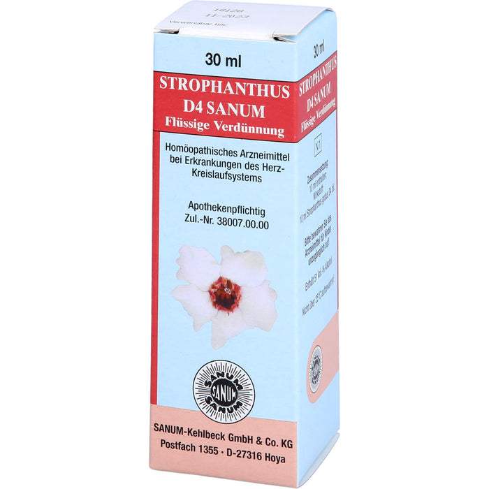 SANUM-KEHLBECK Strophanthus D4 Sanum flüssige Verdünnung bei Erkrankungen des Herz-Kreislaufsystems, 30 ml Solution
