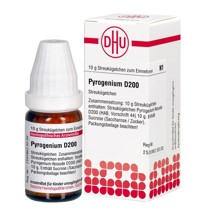 Pyrogenium D200 DHU Globuli, 10 g Globules