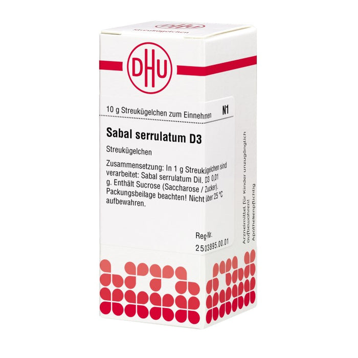 Sabal serrulatum D3 DHU Globuli, 10 g Globules