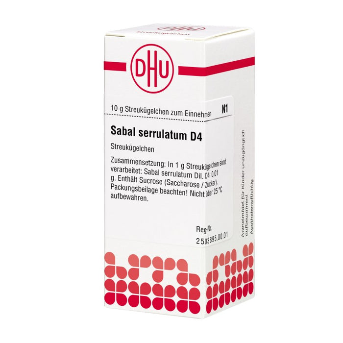 Sabal serrulatum D4 DHU Globuli, 10 g Globules