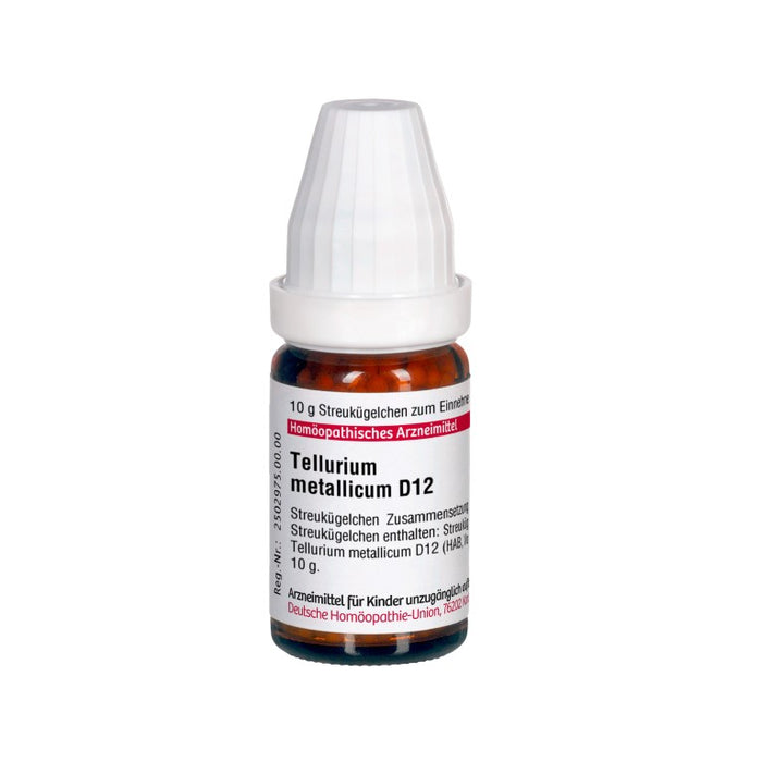 Tellurium metallicum D12 DHU Globuli, 10 g Globules