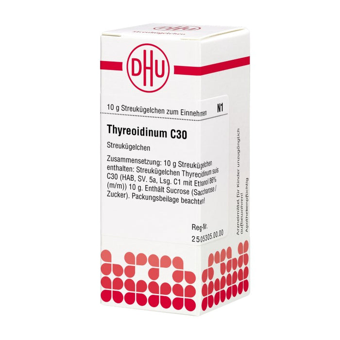 Thyreoidinum C30 DHU Globuli, 10 g Globules