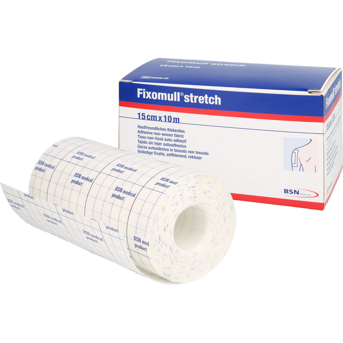 Fixomull stretch 10 m x 15 cm hautfreundliches Klebevlies, 1 pcs. Patch