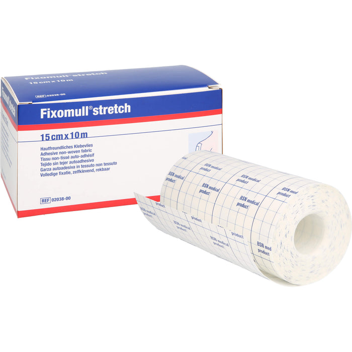 Fixomull stretch 10 m x 15 cm hautfreundliches Klebevlies, 1 pcs. Patch