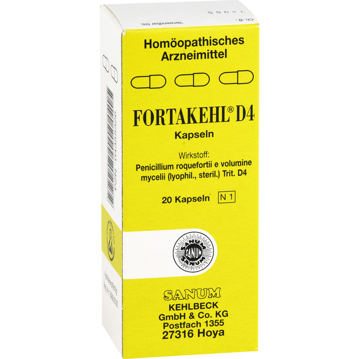 SANUM-KEHLBECK Fortakehl D4 Kapseln, 20 St. Kapseln