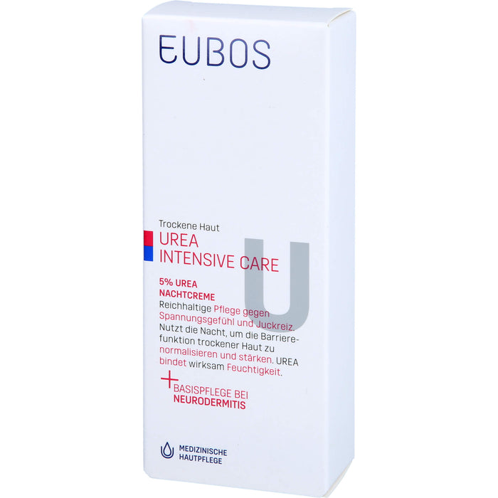 EUBOS Trockene Haut Urea 5% Nachtcreme, 50 ml Cream