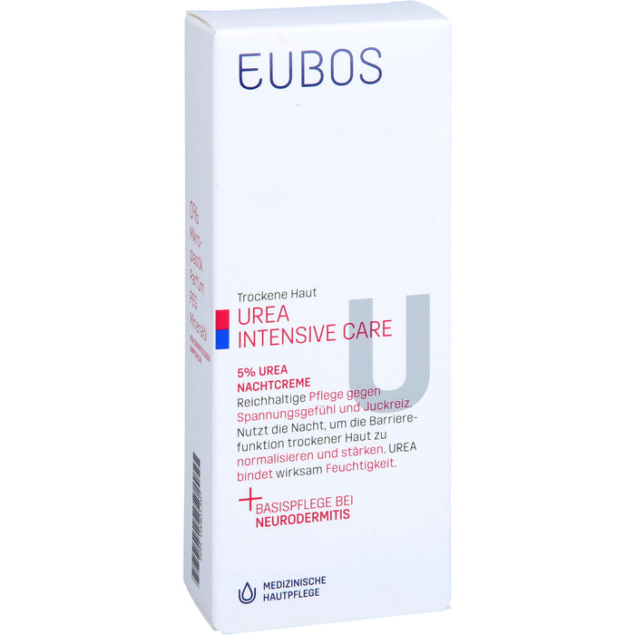 EUBOS Trockene Haut Urea 5% Nachtcreme, 50 ml Cream