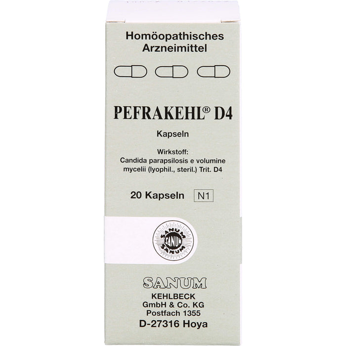 SANUM-KEHLBECK Pefrakehl D4 Kapseln, 20 St. Kapseln
