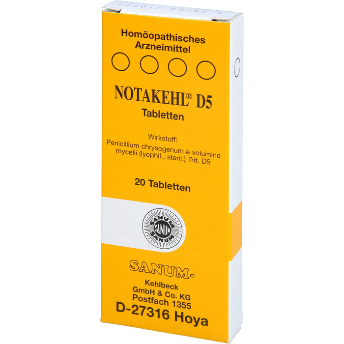 SANUM-KEHLBECK Notakehl D5 Tabletten, 20 pcs. Tablets