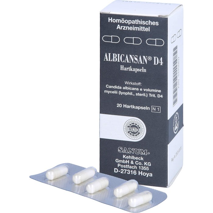 SANUM-KEHLBECK Albicansan D4 Kapseln, 20 St. Kapseln