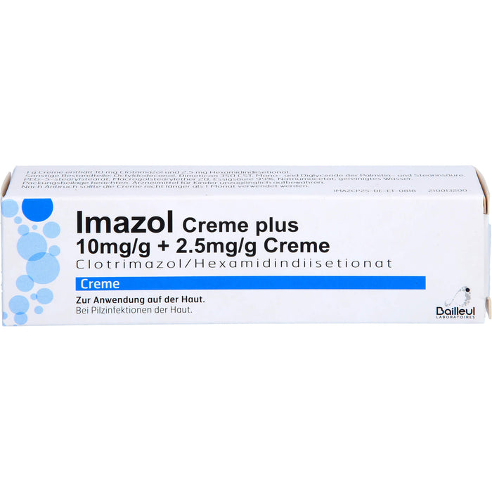 Imazol Creme plus 10mg/g + 2.5mg/g Creme bei Pilzinfektionen der Haut, 25 g Creme