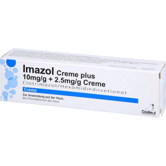 Imazol Creme plus 10mg/g + 2.5mg/g Creme bei Pilzinfektionen der Haut, 25 g Creme