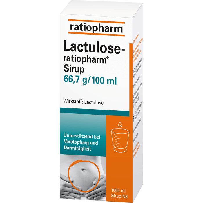 Lactulose-ratiopharm  Sirup, 1000 ml Solution