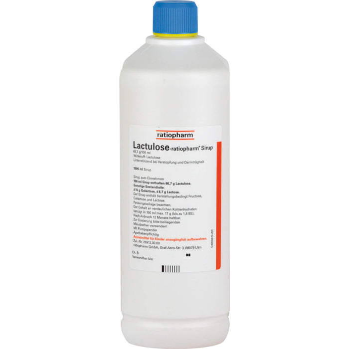 Lactulose-ratiopharm  Sirup, 1000 ml Solution