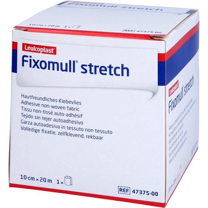 Fixomull Stretch 20 m x 10 cm hypoallergenes Klebevlies zur vollflächigen Verbandfixierung, 1 St. Pflaster
