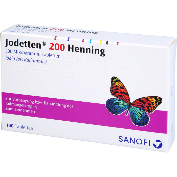 Jodetten  200 Henning, 200 Mikrogramm, Tabletten, 100 pc Tablettes