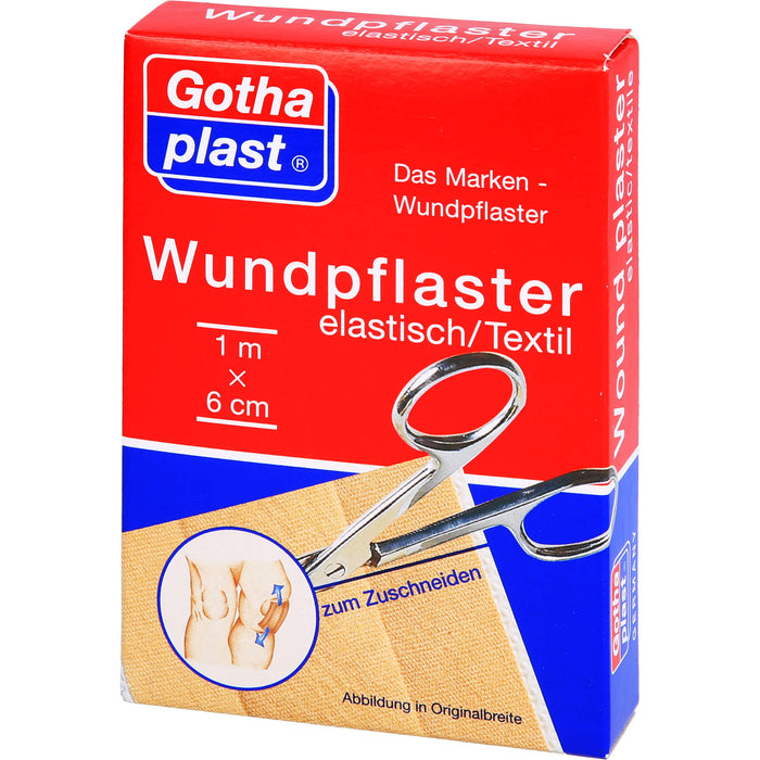 Gothaplast Wundpflaster elastisch 6 cm x 1 m, 1 St. Pflaster