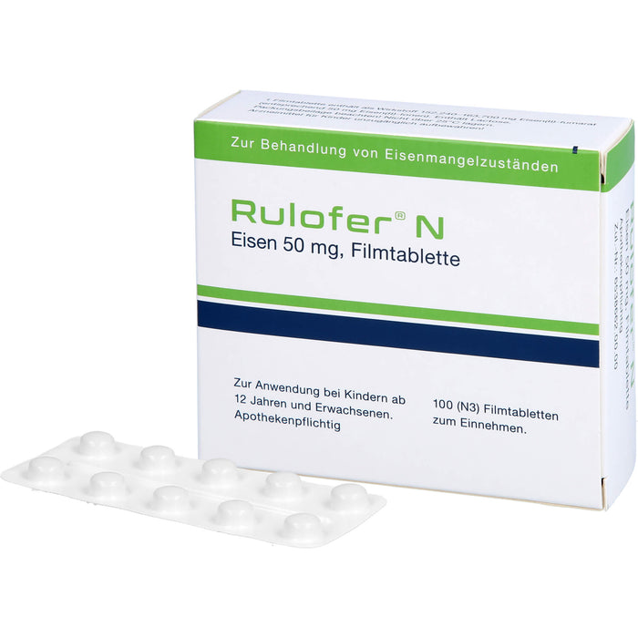 Rulofer N Eisen 50 mg Filmtabletten, 100 pcs. Tablets