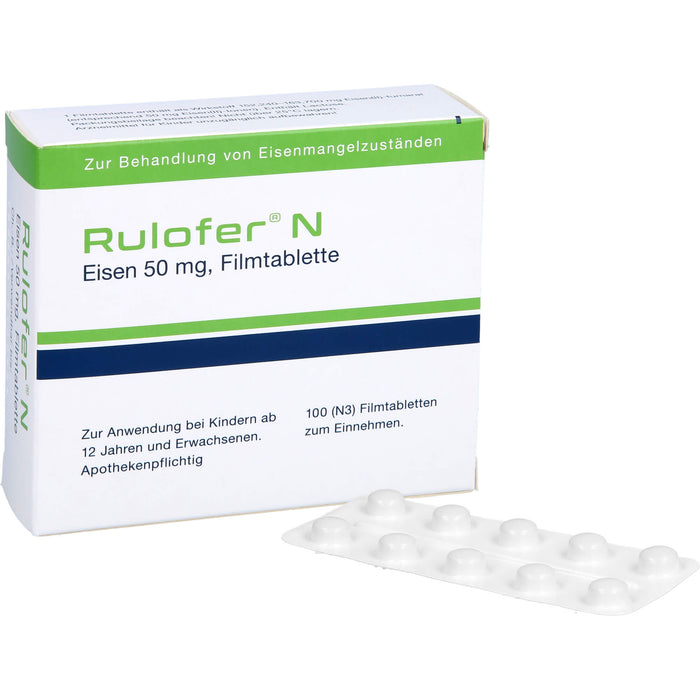 Rulofer N Eisen 50 mg Filmtabletten, 100 pcs. Tablets