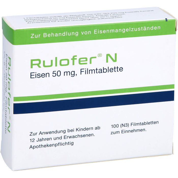 Rulofer N Eisen 50 mg Filmtabletten, 100 pcs. Tablets