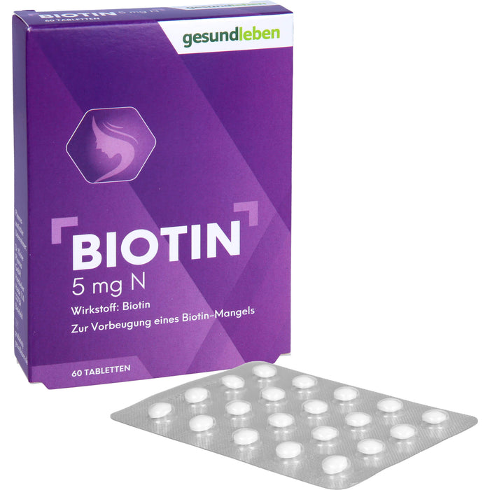 Gesundleben Biotin 5 mg N Tabletten, 60 pc Tablettes