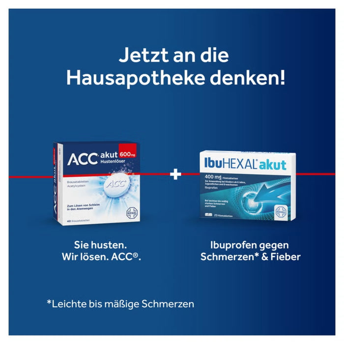 ACC akut 600 mg Hustenlöser Brausetabletten, 20 pc Tablettes