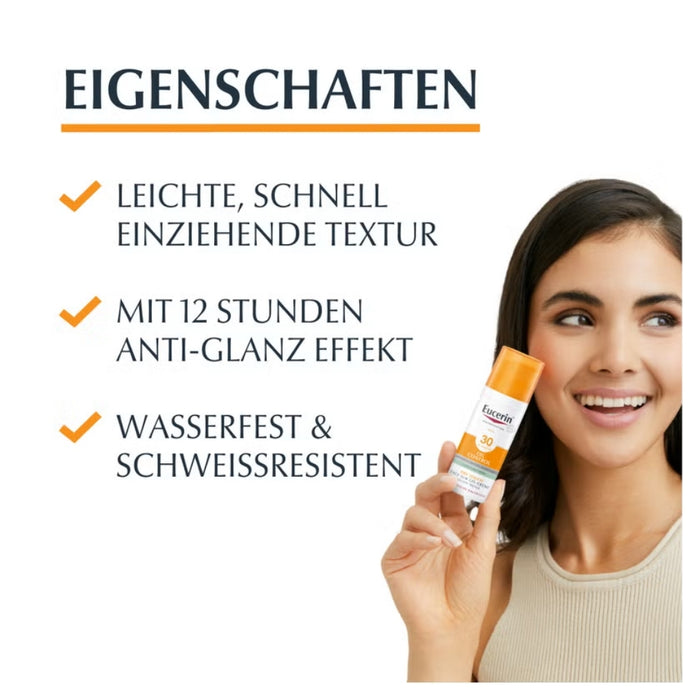 Eucerin Oil Control Face Sun Gel-Creme LSF 30, 50 ml Cream