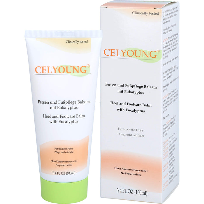 CELYOUNG Fersen und Fußpflege Balsam mit Eukalyptus, 100 ml Creme