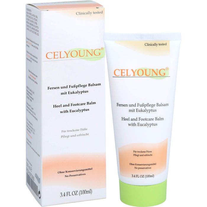CELYOUNG Fersen und Fußpflege Balsam mit Eukalyptus, 100 ml Creme