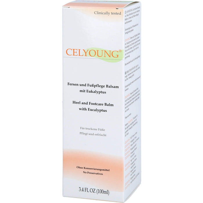 CELYOUNG Fersen und Fußpflege Balsam mit Eukalyptus, 100 ml Creme