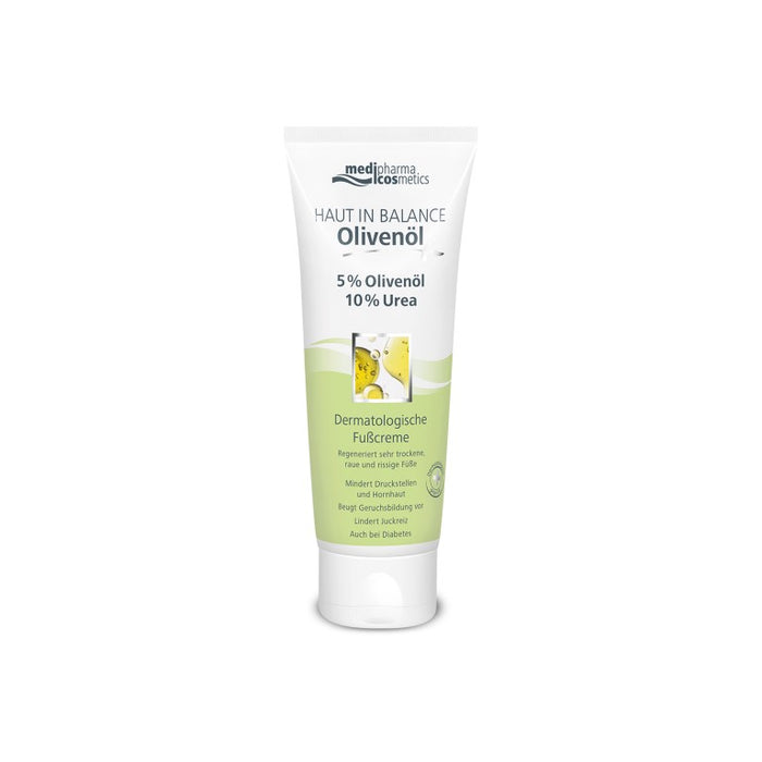Medipharma Cosmetics Haut in Balance Olivenöl Fußcreme 5% Olivenöl 10% Urea, 100 ml Creme