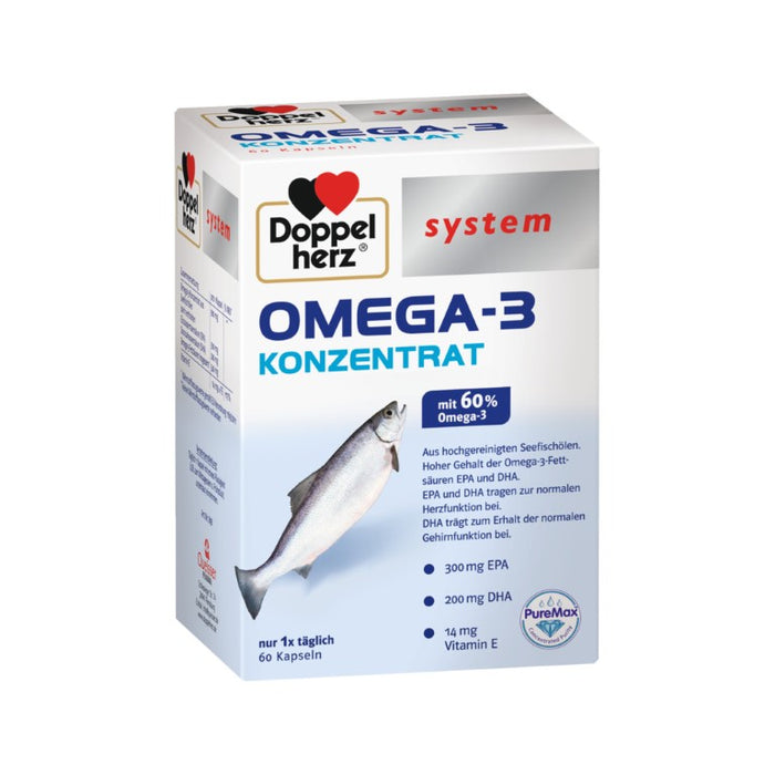 Doppelherz system OMEGA-3 KONZENTRAT, 60 pc Capsules