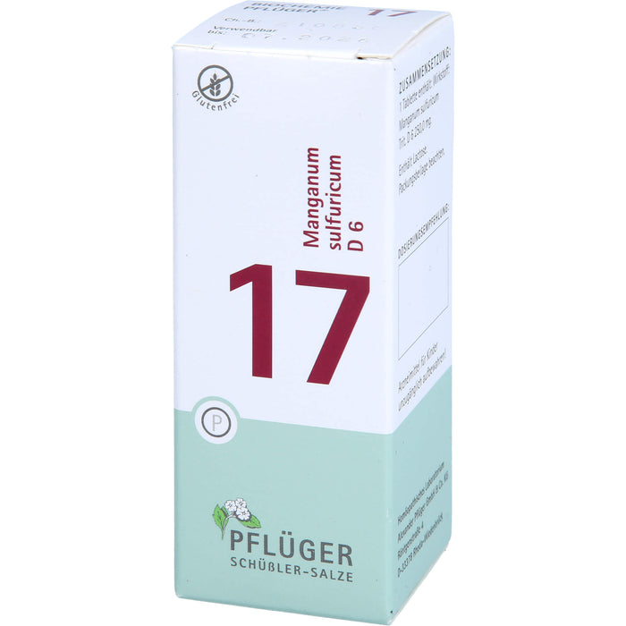 Pflüger Biochemie Nr.17 Manganum sulfuricum D6 Tabletten, 100 pcs. Tablets