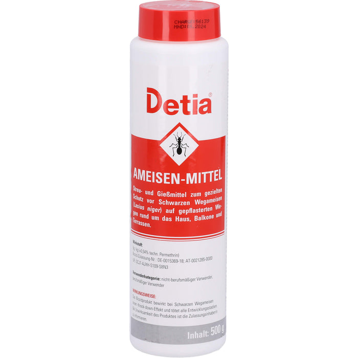 Detia Ameisenmittel zum gezielten Schutz vor schwarzen Wegameisen, 500 g Pulver