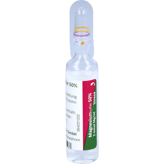 Magnesiumsulfat 50 % Inresa Konzentrat bei Schwangerschaftsvergiftung und Krämpfen, 100 ml Solution