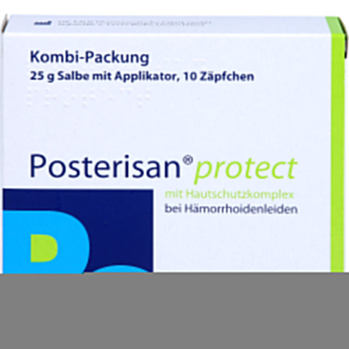 Posterisan protect Kombi-Packung Salbe und Zäpfchen bei Hämorrhoidenleiden, 1 St. Kombipackung