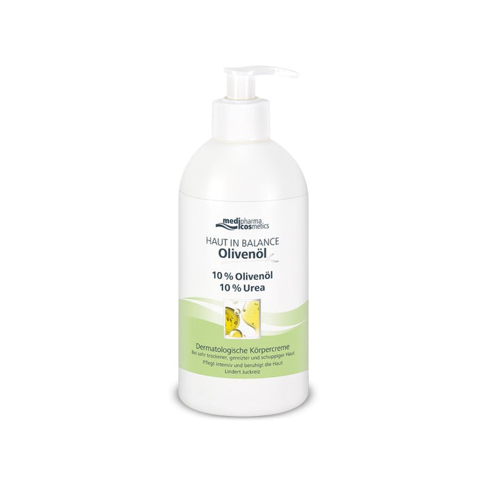 Medipharma Cosmetics Haut in Balance Olivenöl Dermatologische Körpercreme 10 %, 500 ml Creme