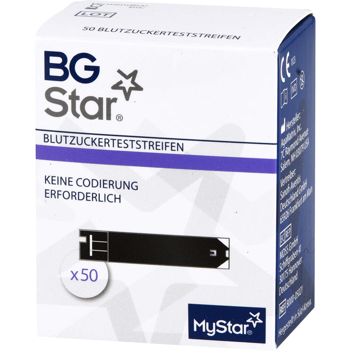 BG Star© Teststreifen, 50 pcs. Test strips