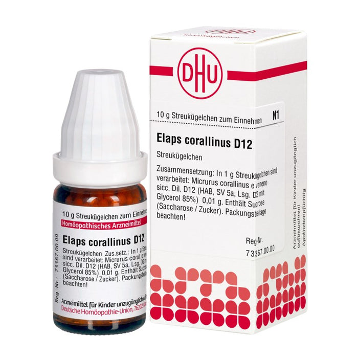 Elaps corallinus D12 DHU Globuli, 10 g Globules