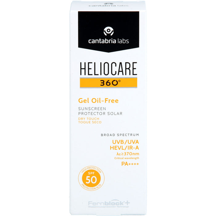 Heliocare Gel oil-free SPF 50 Sonnenschutz fürs Gesicht, 50 ml Gel
