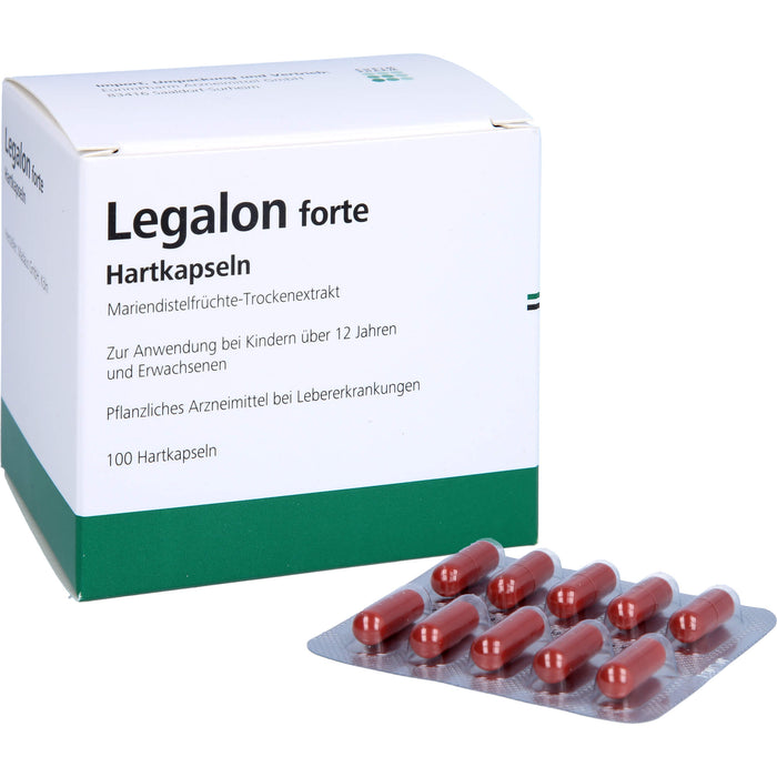 Legalon forte Eurim Hartkapseln zur unterstützenden Behandlung von Lebererkrankungen, 100 pcs. Capsules